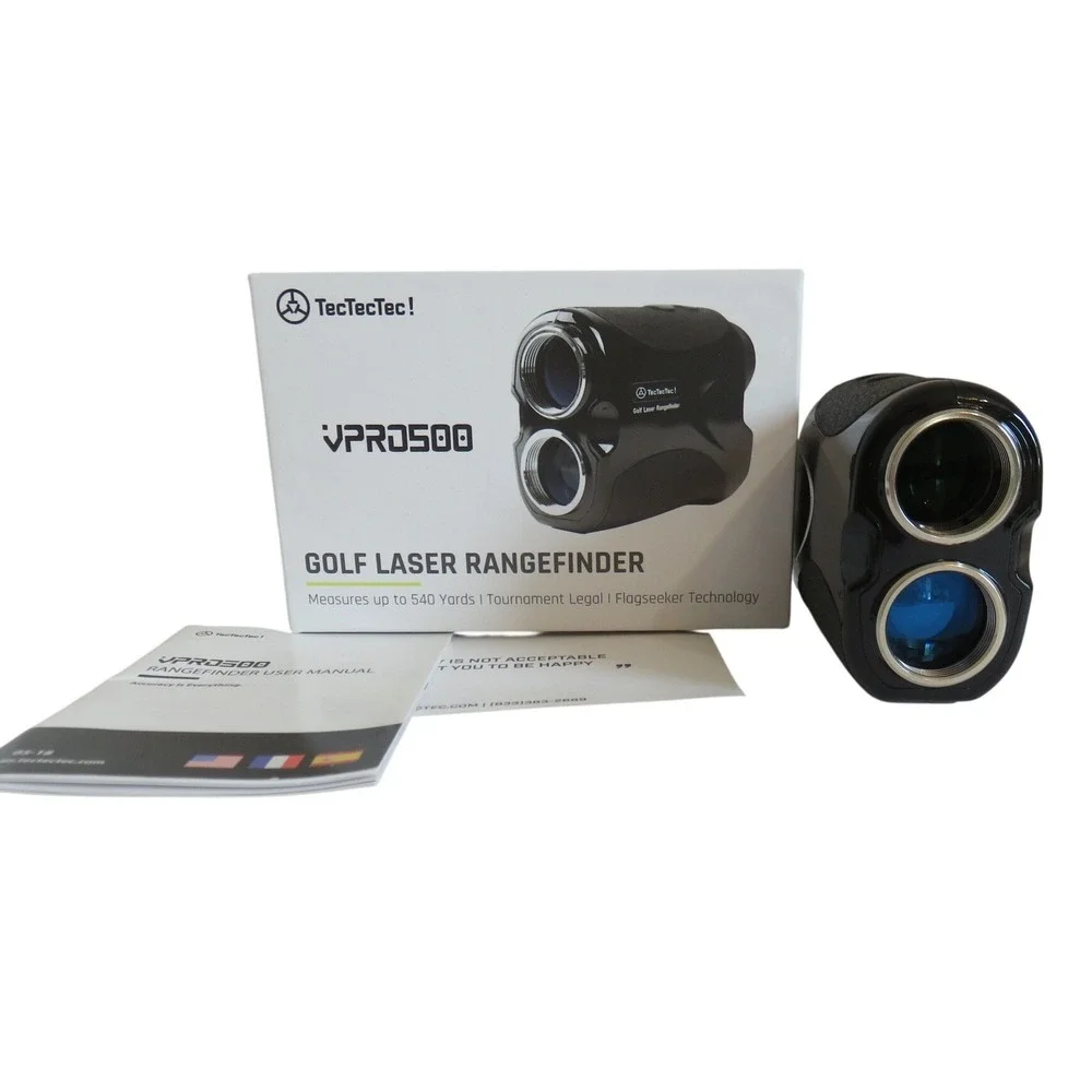 TecTecTec VPRO500 Golf Laser Rangefinder 540 Yards 6x Magnification Black